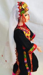 Doll is wearing Palestinian traditional clothes(thobe Al-Anbar ثوب العنبر, Embroidered Dress) - Image 8