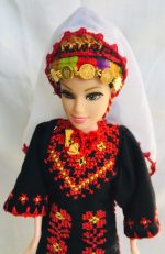 Doll is wearing Palestinian traditional clothes(thobe, Embroidered Dress)