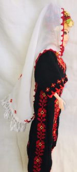 Doll is wearing Palestinian traditional clothes(thobe, Embroidered Dress) - Image 6