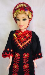 Doll is wearing Palestinian traditional clothes(thobe, Embroidered Dress) - Image 4