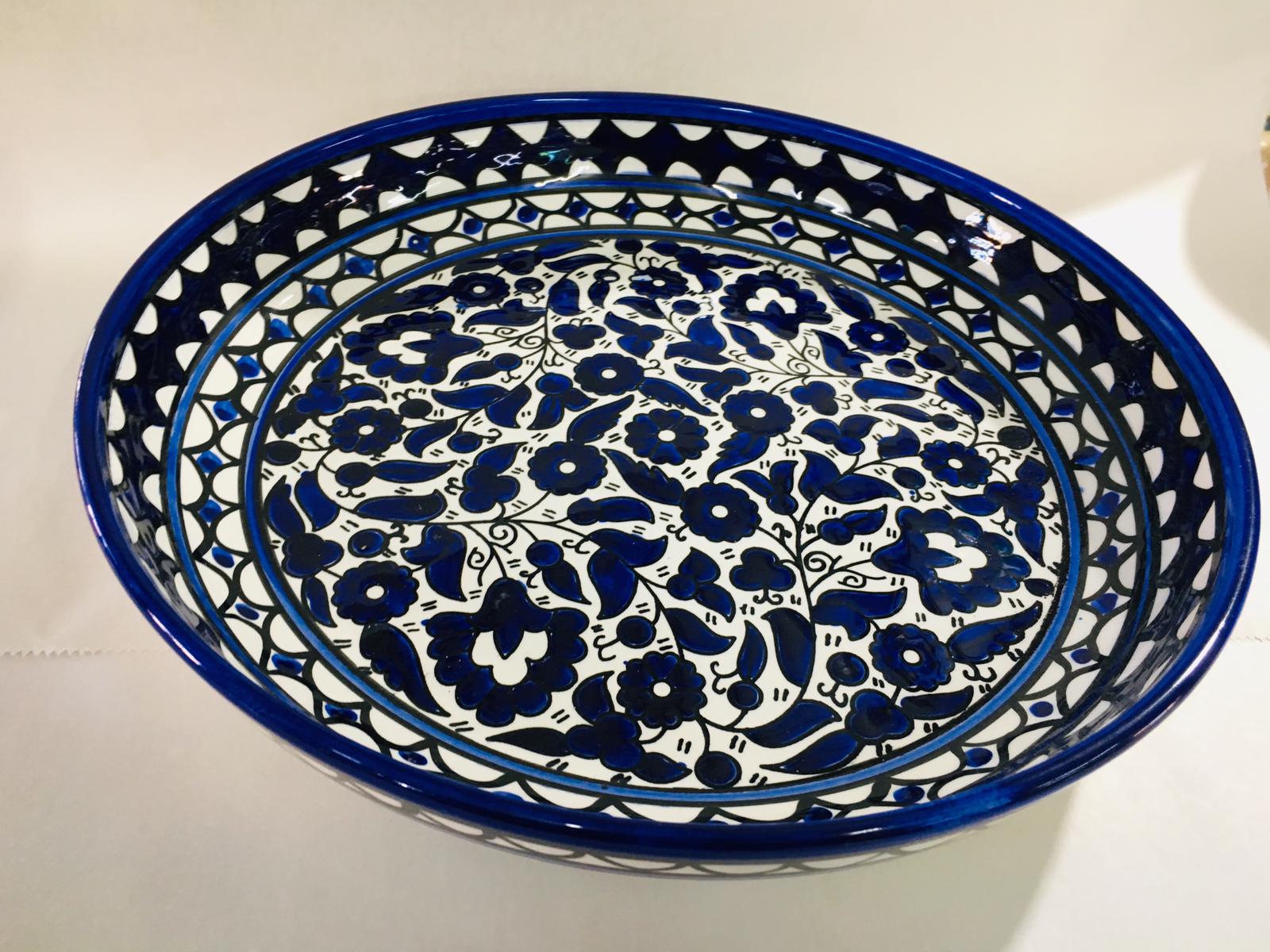 Ceramic Bowl Hebron Crafts Decorated With A Beautiful Color Palestine