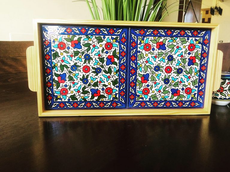 Handmade Ceramic Wooden Tray 20/40 cm - Image 5