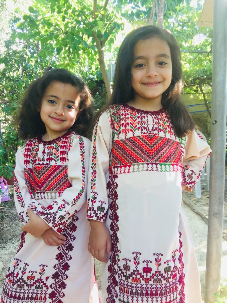 Handmade Embroidery Palestinian kids' thobe