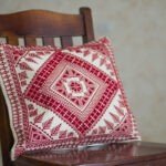 Red Embroidered Pillowcase