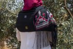 Women Handmade Palestinian Embroidered Shawl, Rectangle Shape, with MultiColor Embroidery - Image 5