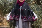 Women Handmade Palestinian Embroidered Shawl, Rectangle Shape, with MultiColor Embroidery