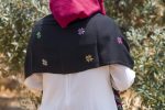 Women Handmade Palestinian Embroidered Shawl, Rectangle Shape, with MultiColor Embroidery - Image 7