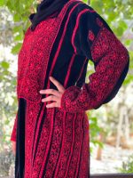 Handmade Palestinian embroidered Thobe with Velvet fabric - Image 6
