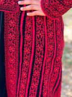 Handmade Palestinian embroidered Thobe with Velvet fabric - Image 16