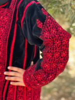 Handmade Palestinian embroidered Thobe with Velvet fabric - Image 13