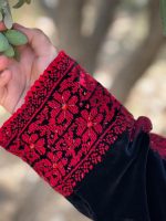 Handmade Palestinian embroidered Thobe with Velvet fabric - Image 14