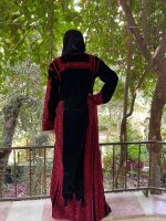 Handmade Palestinian embroidered Thobe with Velvet fabric - Image 11