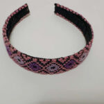 Purple Embroidered HairBand - Image 2