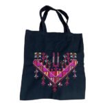 Palestinian Embroidered Tote Bag – Vibrant Pink & Multicolor Tatreez