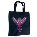 Palestinian Embroidered Tote Bag – Purple & Green Floral Tatreez
