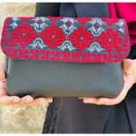 Handmade Embroidered Bag – Traditional Red Floral Pattern - Image 2