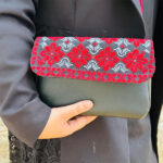 Handmade Embroidered Bag – Traditional Red Floral Pattern - Image 4