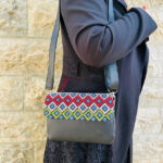 Handmade Embroidered Bag – Heritage Diamond Pattern - Image 3