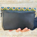 Handmade Embroidered Bag – Heritage Diamond Pattern - Image 5
