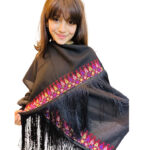 Embroidered Shawl "Jerusalem Triangles"