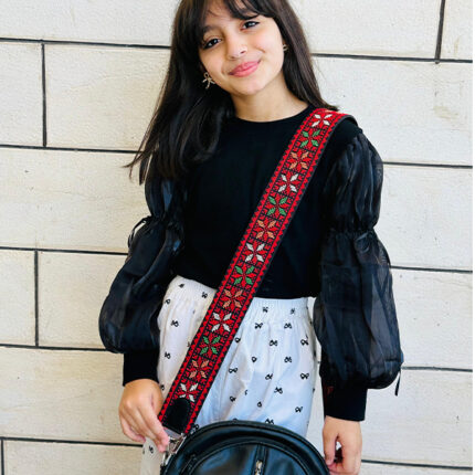Heritage Embroidered Strap – Palestinian Spring Pattern