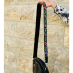 Handmade Palestinian Embroidered Bag Strap – Vine Flowers Pattern - Image 3