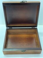 Hand-Embroidered Palestinian Wooden Box -Size 23x18x6.5 cm