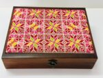 Premium Handmade Palestinian Embroidery Wooden Box - Size 29x23x6 cm