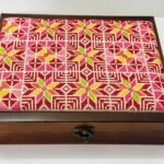 Premium Handmade Palestinian Embroidery Wooden Box - Size 29x23x6 cm