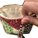 "Flag of Pride" Wallet - Double-Sided Palestinian Hand-Embroidery with "Qarn al-Ghazal" Tassel- Size13*14cm - Image 5