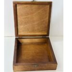 "Pride of Identity" Wooden Box - Hebron Ceramic (Flag & Kufiya) - Size 23x23x8 cm - Image 4