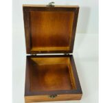 "Hope of the Land" Wooden Box - Hebron Ceramic Art (18x18x6 cm) - Image 6