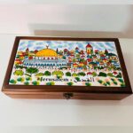 ⁦"Old Jerusalem" Royal Wooden Box (33.5x18x8 cm)⁩ - الصورة ⁦3⁩