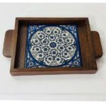 ⁦"Hebron Greetings" Heritage Tray – Handcrafted Ceramic⁩ - الصورة ⁦4⁩