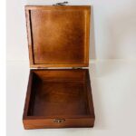 "Thikra" Wooden Keepsake Box - Hand-Painted Hebron Ceramic - Size 17x17x6 cm (Multi-Design) - Image 6