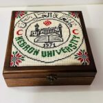 Custom Corporate Logo Wooden Box - 100% Hand-Embroidered (Available in 2 Sizes) - Image 7