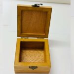 Mini Heritage Wooden Favor Boxes – Machine Embroidered (Size 10x10x6 cm) - Image 8