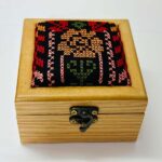 Mini Heritage Wooden Favor Boxes – Machine Embroidered (Size 10x10x6 cm) - Image 7