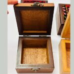 Mini Heritage Wooden Favor Boxes – Machine Embroidered (Size 10x10x6 cm) - Image 5